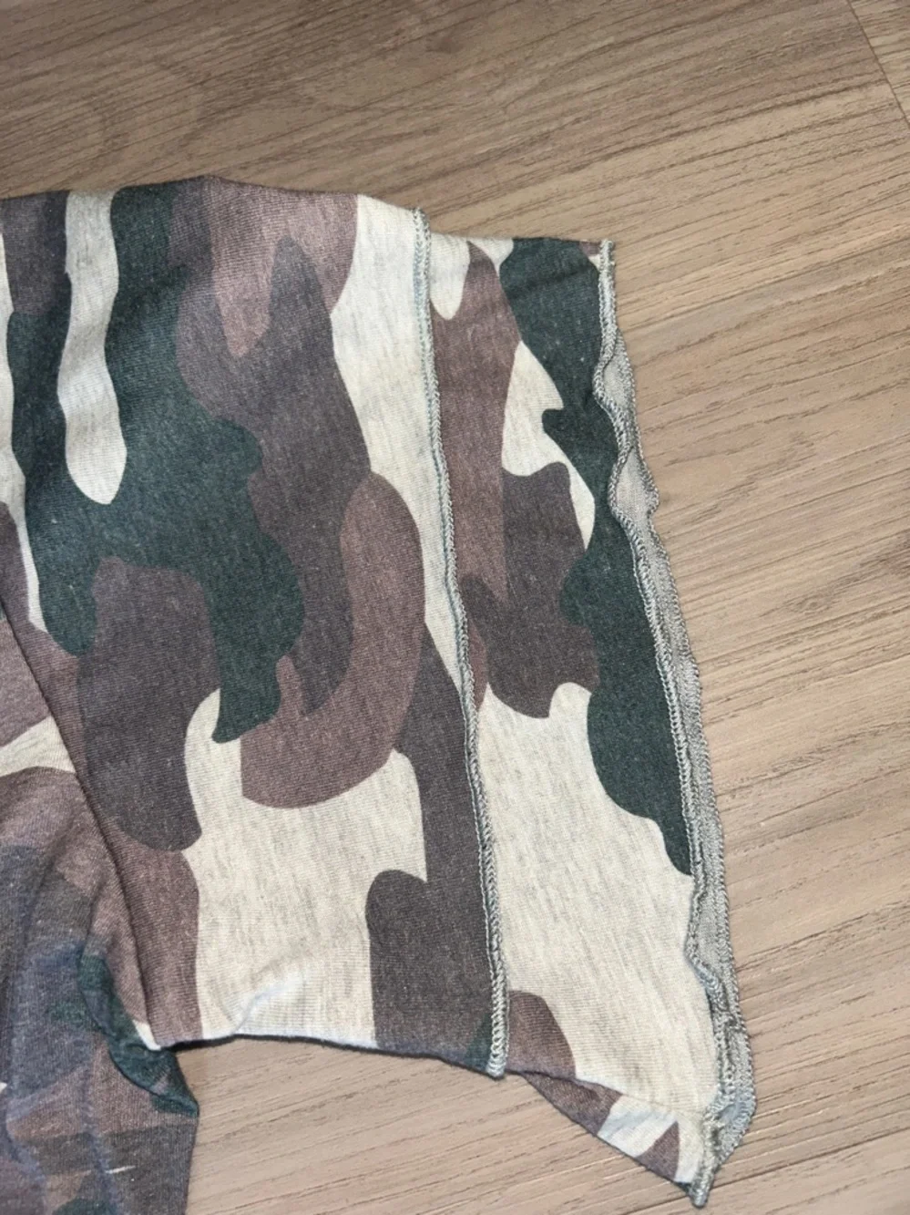 Camo Military Cotton T-Shirt Dress L Casual SS Bodycon Lagenlook Versatile